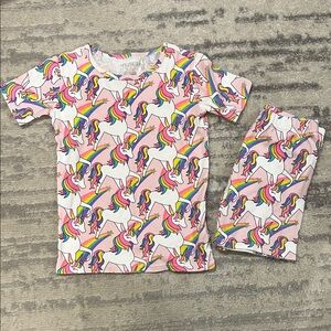 Place Kids Unicorn Rainbow Pajama Set - Pink, White, Multicolor
